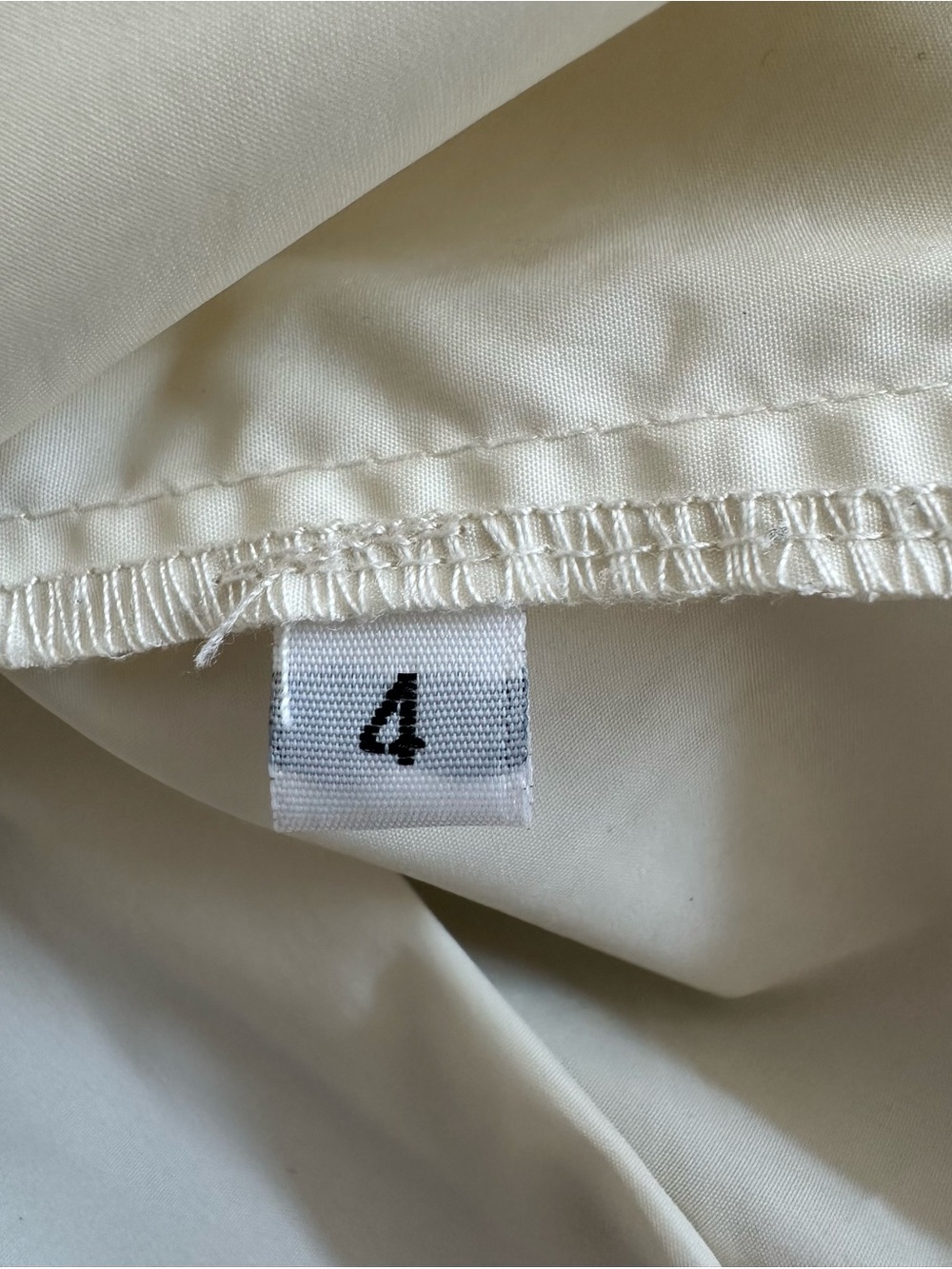 STELLA MCCARTNEY | CREAM PLEATED A-LINE JACKET/ RAIN COAT/ WINDBREAKER | EUC SZ4 - Picture 5 of 9